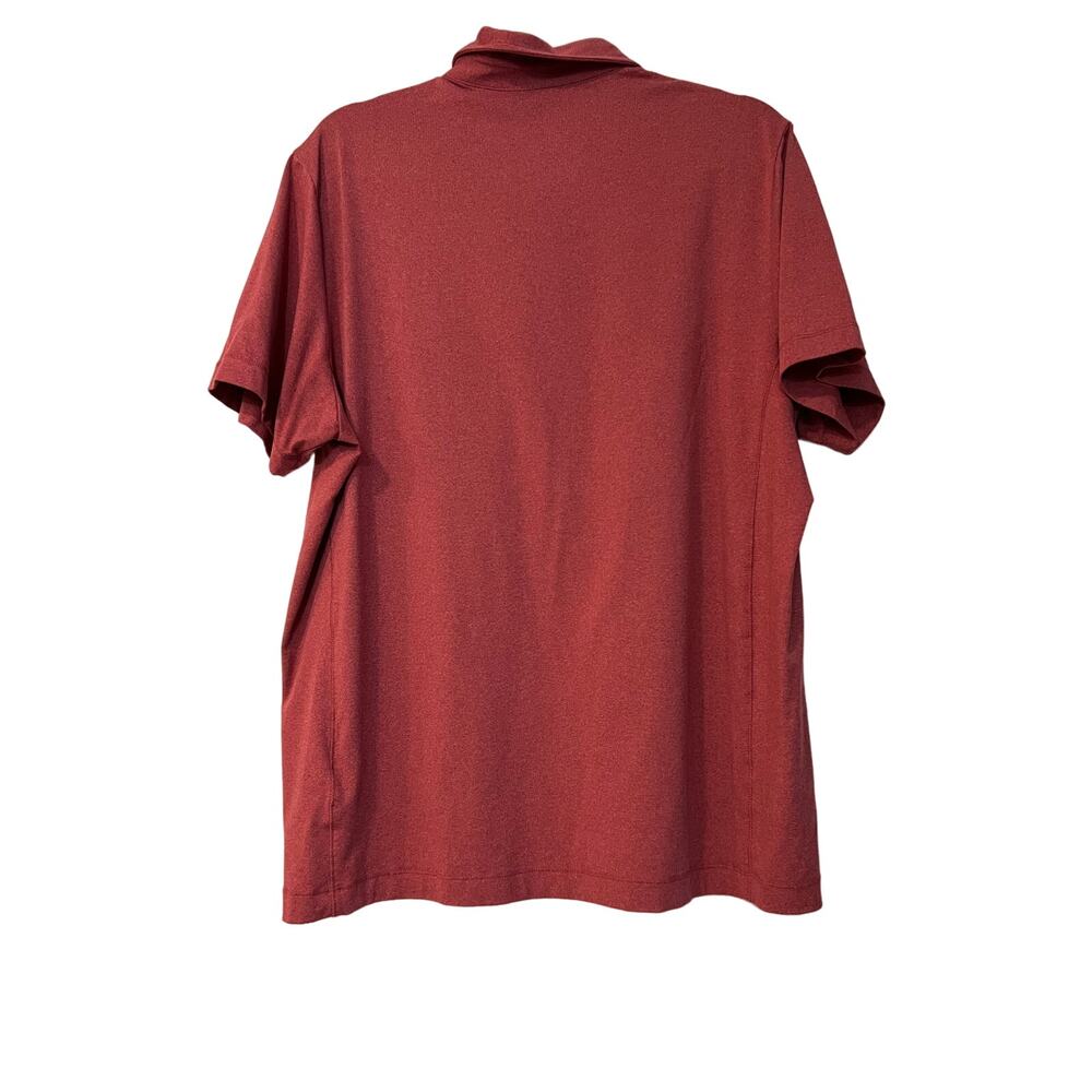 Untuckit Short Sleeve Poly Blend Polo Shirt Men’s L Light Red - Picture 2 of 5